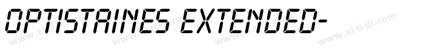 OPTIStaines Extended字体转换